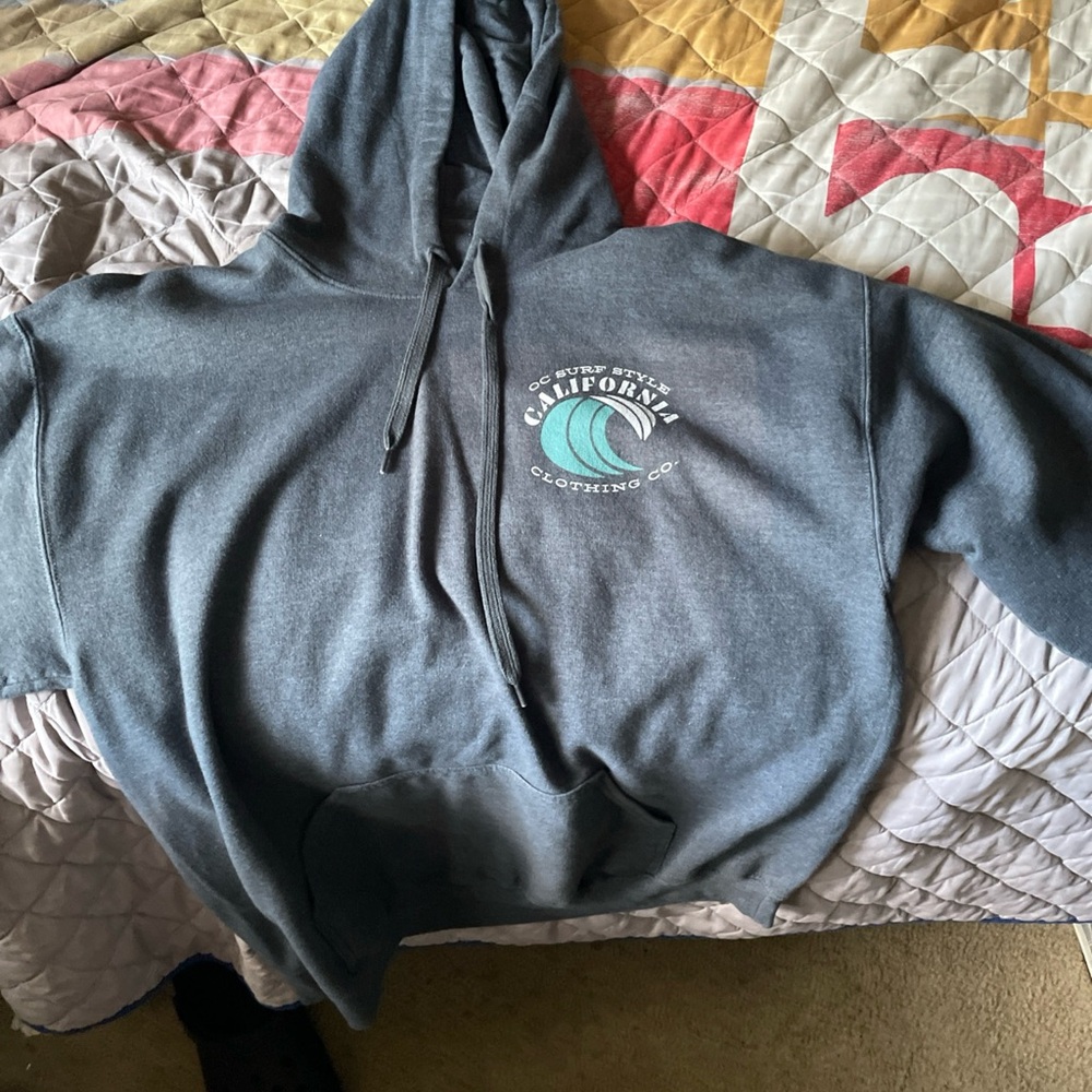 California Clothing Co. Blue Performance Hoodie Men’s S